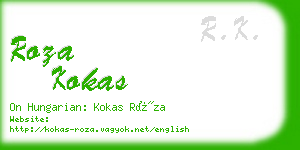roza kokas business card
